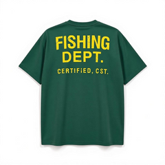 FISHING DEPT. OVERSIZED TEE (GREEN/YELLOW)