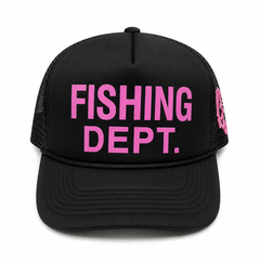 FISHING DEPT. CST TRUCKER [BLACK/FUCHSIA]