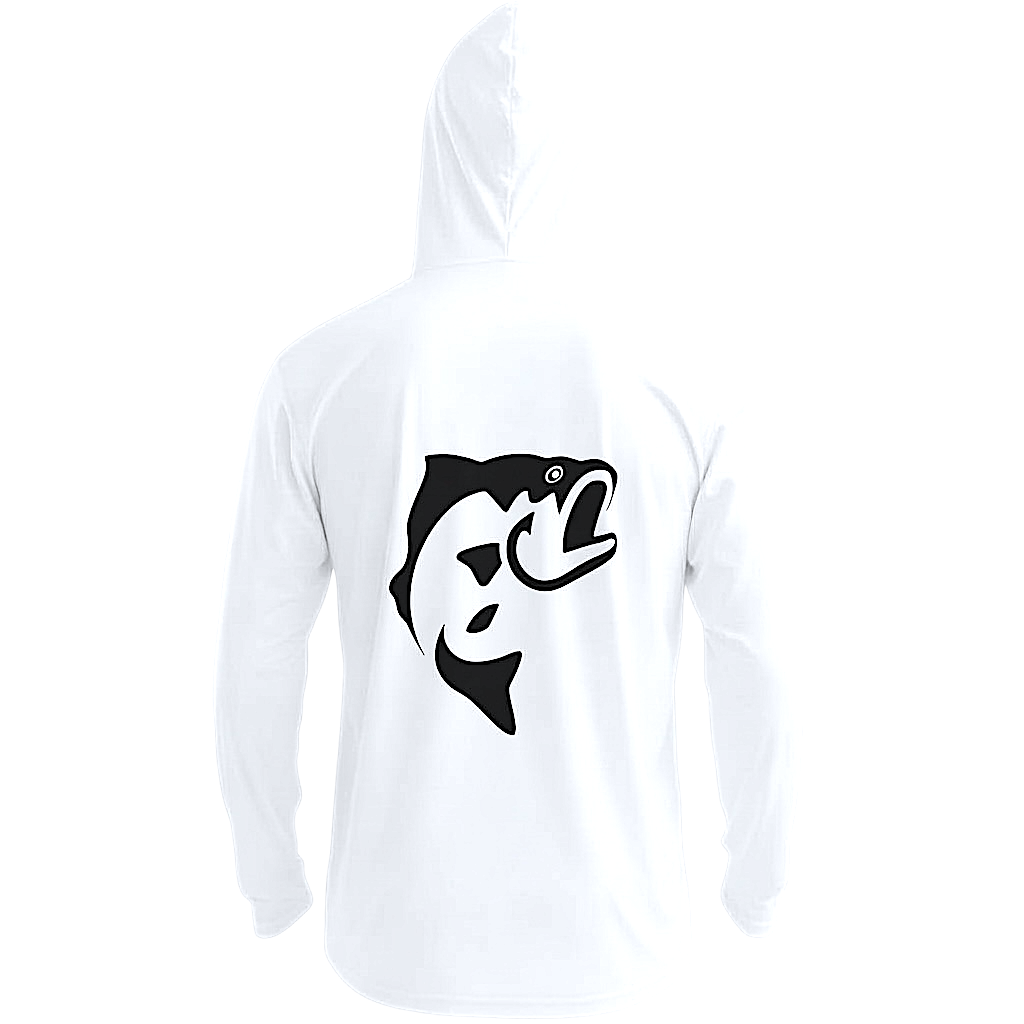 DRI-FIT GAITER FACE HOODIE [WHITE/BLACK]