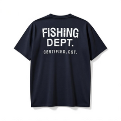 FISHING DEPT. OVERSIZED TEE [BLACK/WHITE]
