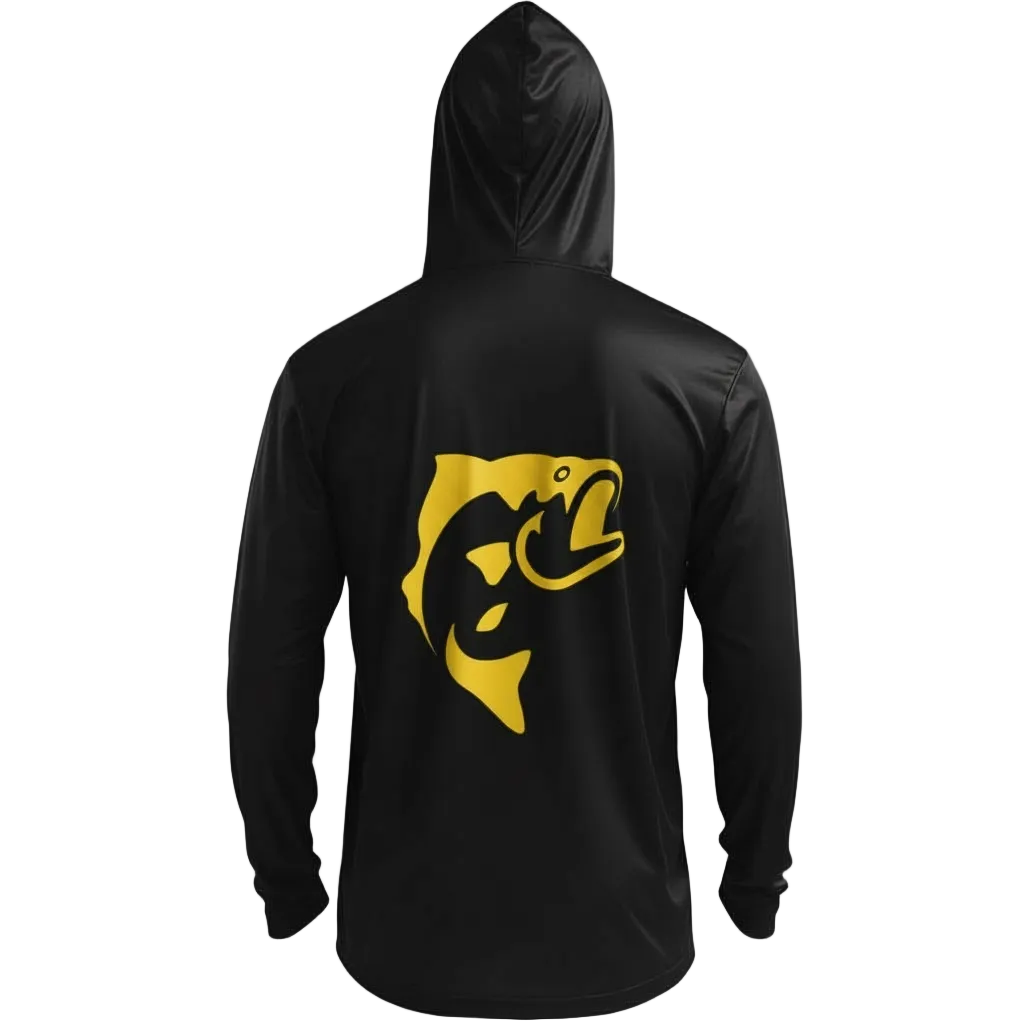 DRI - FIT GAITER FACE HOODIE [BLACK/YELLOW]