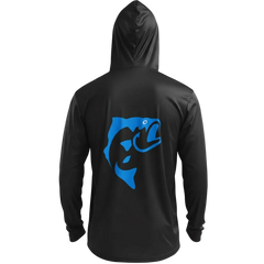 DRI-FIT GAITER FACE HOODIE [BLACK/BLUE]
