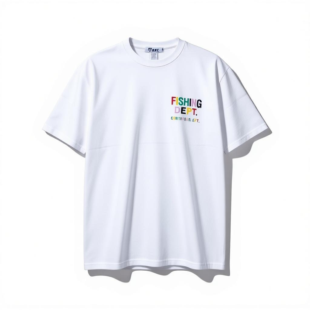 FISHING DEPT. OVERSIZED TEE [WHITE/RAINBOW]