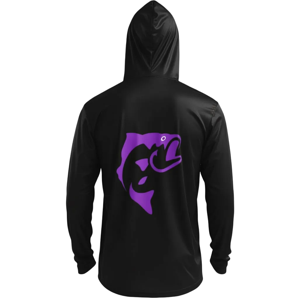 DRI-FIT GAITER FACE HOODIE [BLACK/PURPLE]