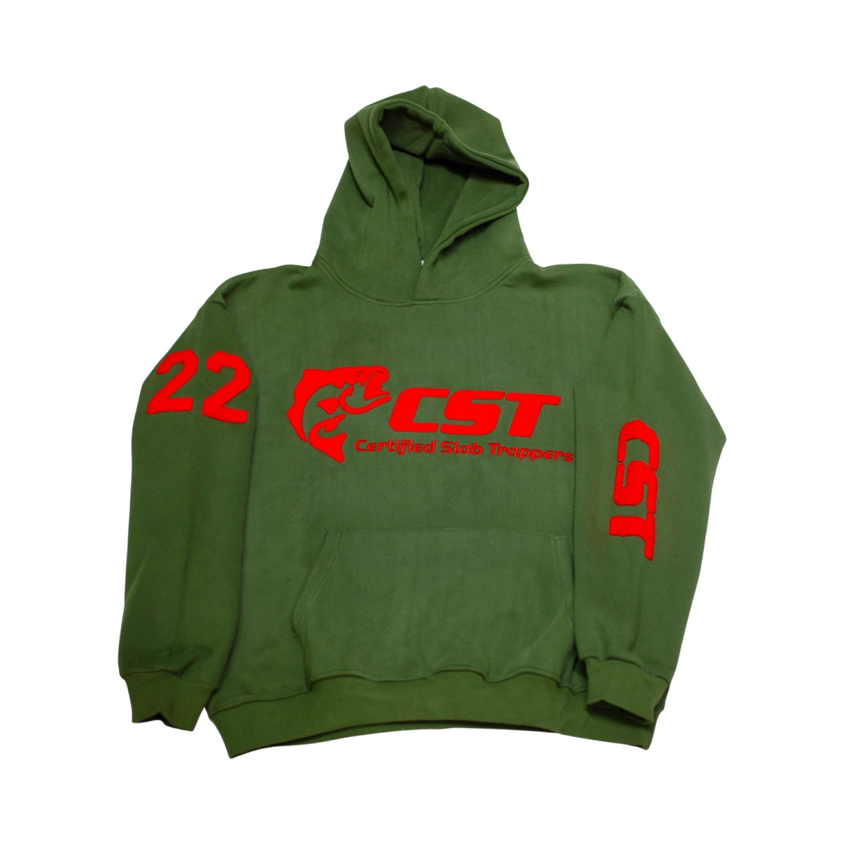 OG BIG SLAB PATCHWORK [OLIVE GREEN/RED]