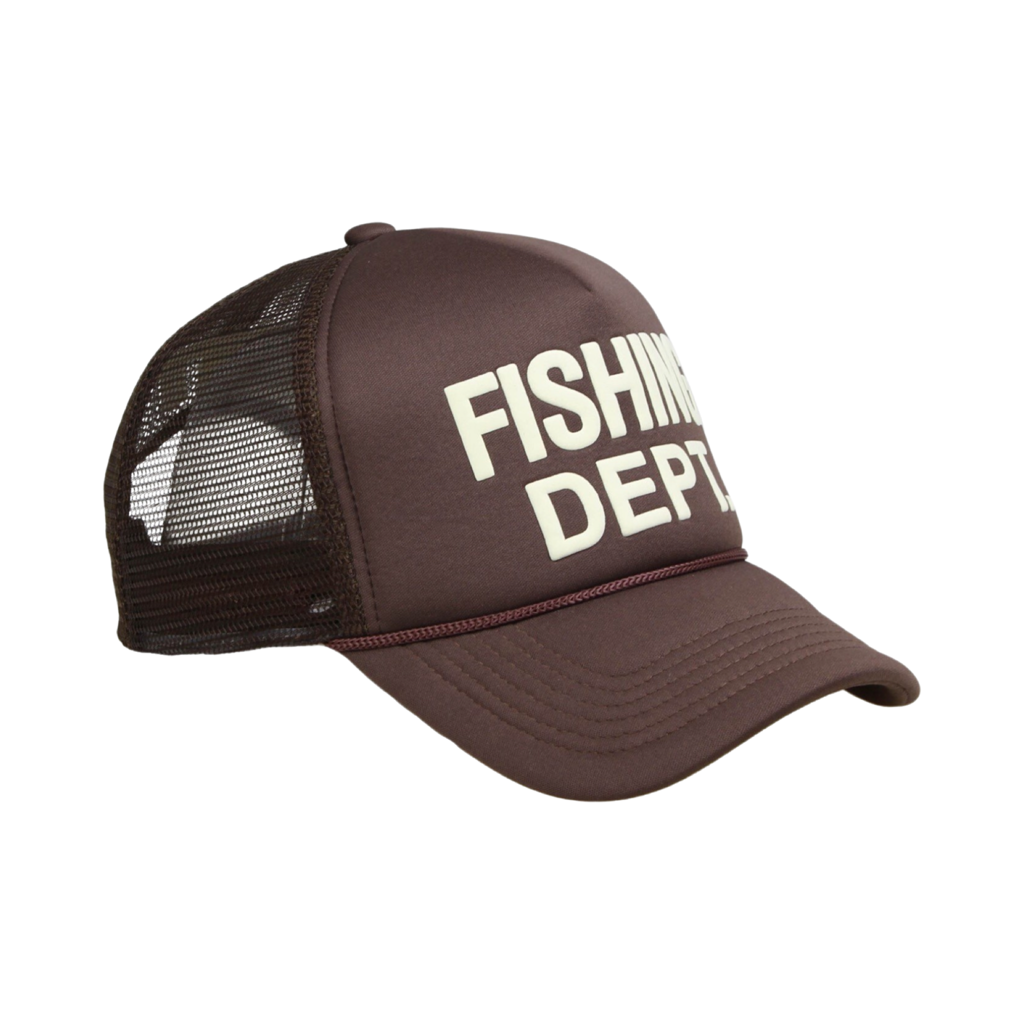 FISHING DEPT. CST TRUCKER [BROWN/CREAM]