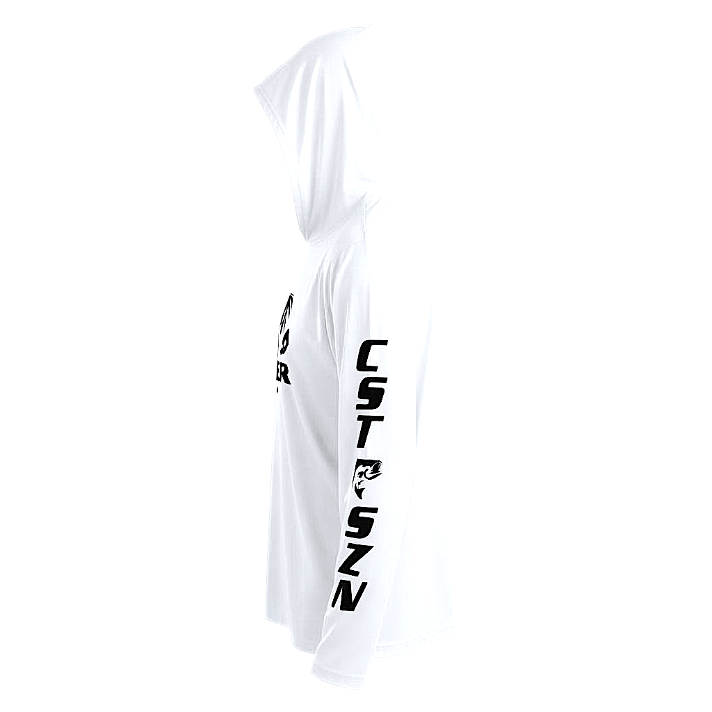 DRI-FIT GAITER FACE HOODIE [WHITE/BLACK]