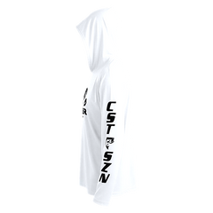 DRI-FIT GAITER FACE HOODIE [WHITE/BLACK]