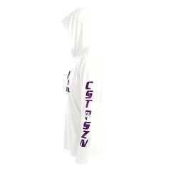 DRI-FIT GAITER FACE HOODIE [WHITE/PURPLE]