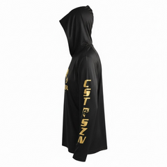 DRI - FIT GAITER FACE HOODIE [BLACK/YELLOW]