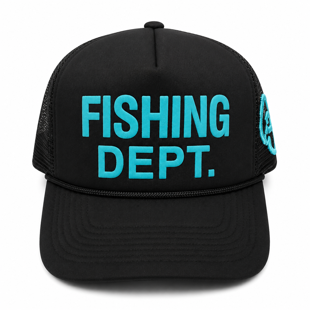 FISHING DEPT. CST TRUCKER [BLACK/TEAL]