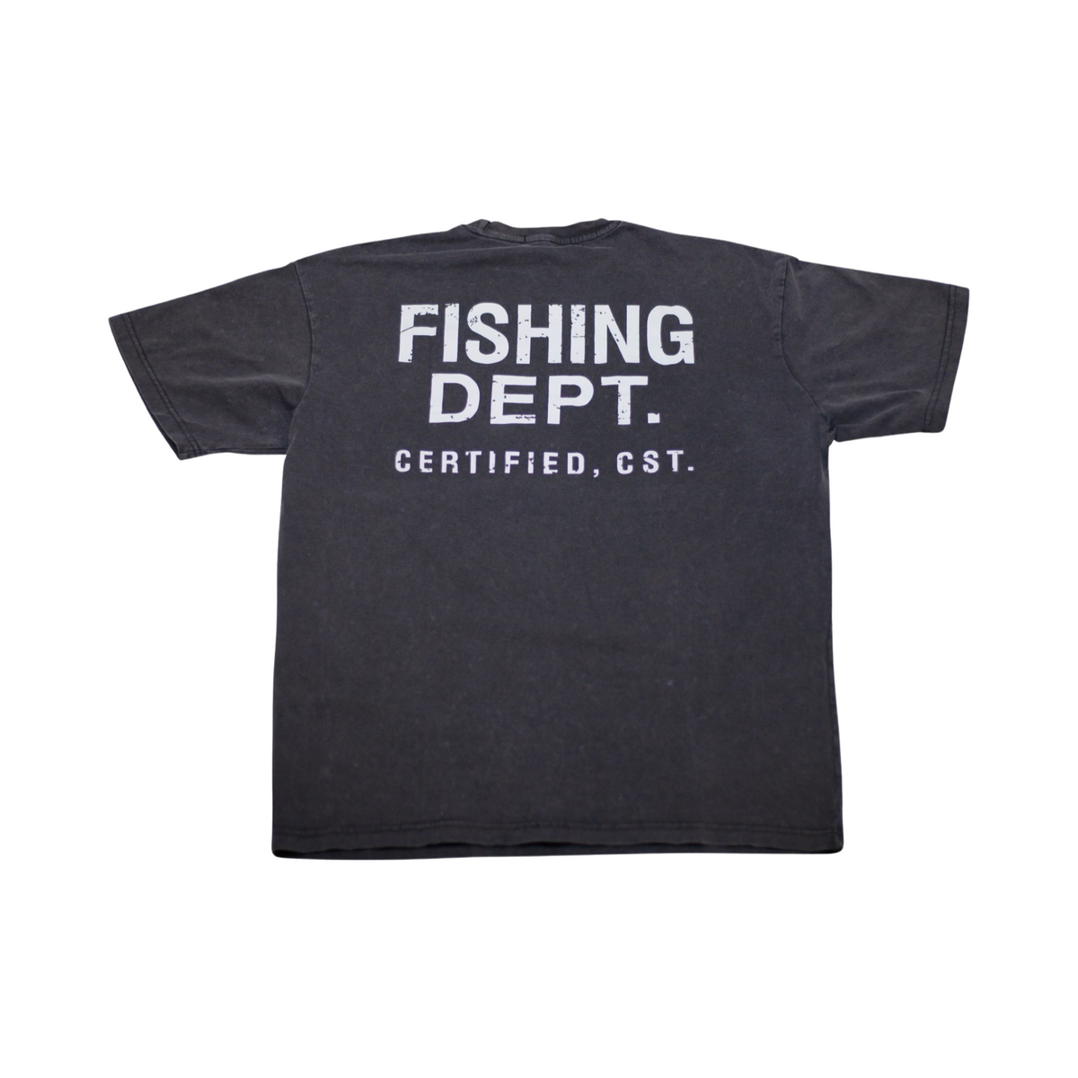 FISHING DEPT. OVERSIZED TEE [BLACK/WHITE]