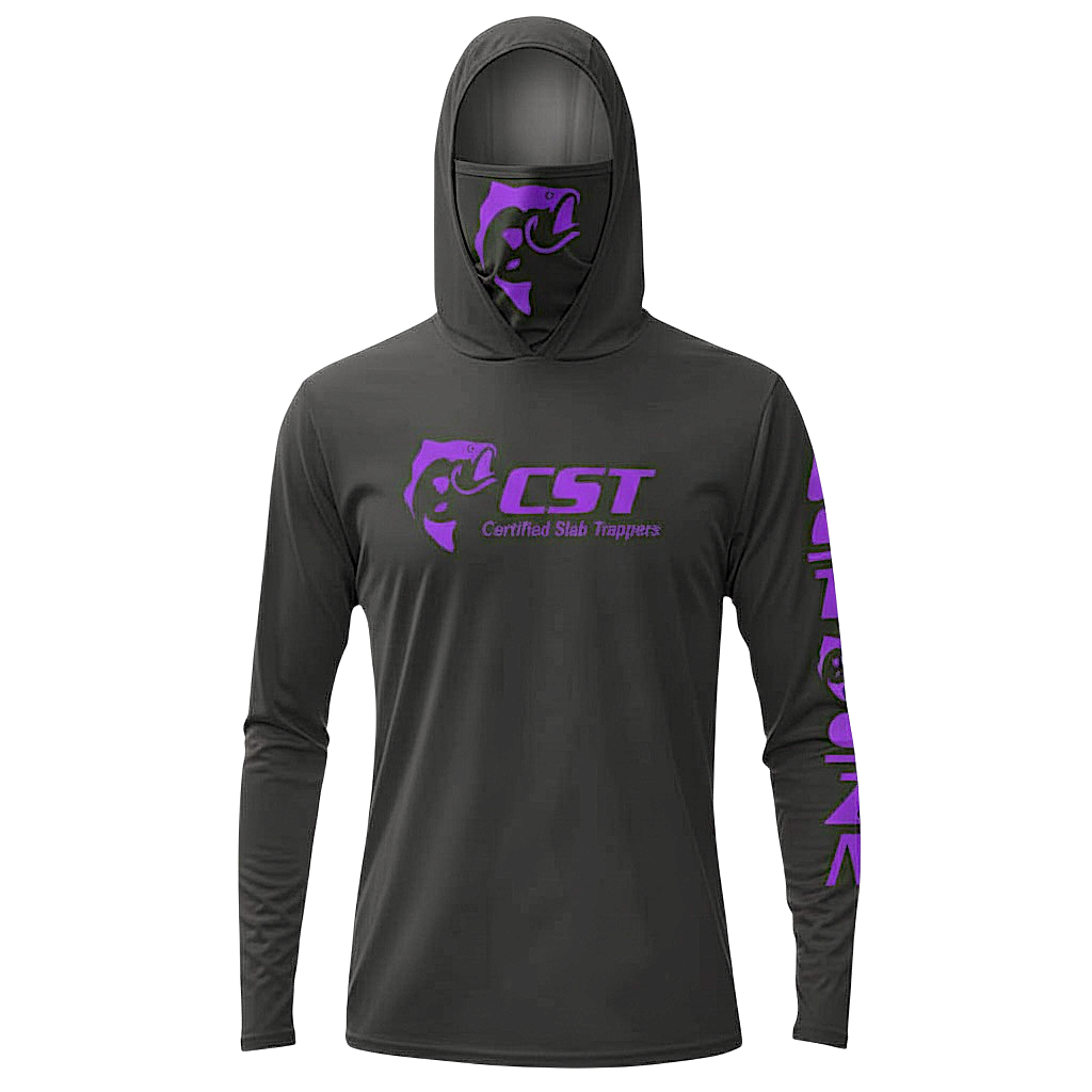 DRI-FIT GAITER FACE HOODIE [BLACK/PURPLE]