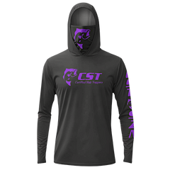 DRI-FIT GAITER FACE HOODIE [BLACK/PURPLE]