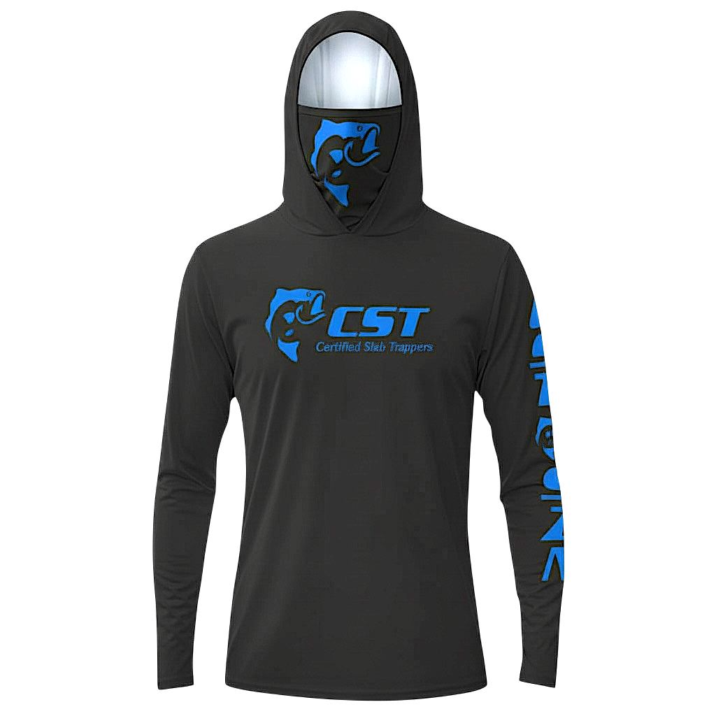 DRI-FIT GAITER FACE HOODIE [BLACK/BLUE]