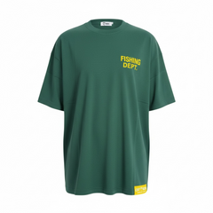 FISHING DEPT. OVERSIZED TEE (GREEN/YELLOW)