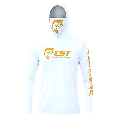DRI-FIT GAITER FACE HOODIE [WHITE/YELLOW]