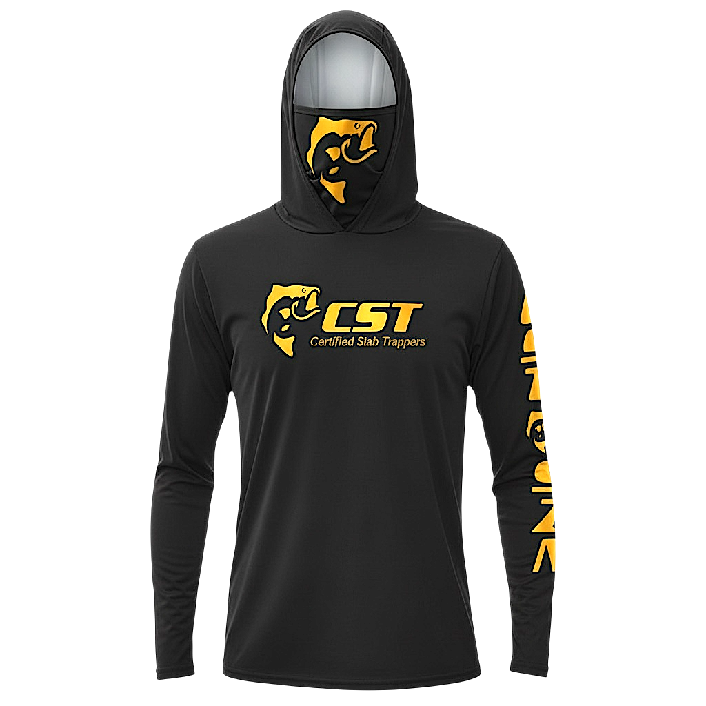 DRI - FIT GAITER FACE HOODIE [BLACK/YELLOW]