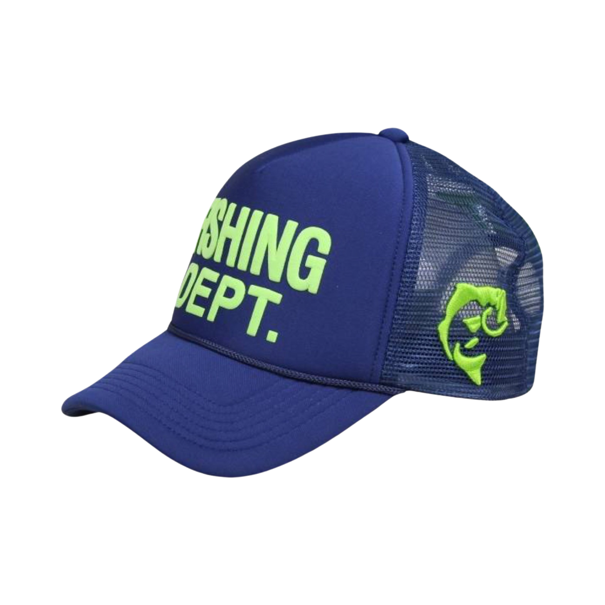 FISHING DEPT. CST TRUCKER [NAVY/LIME GREEN]