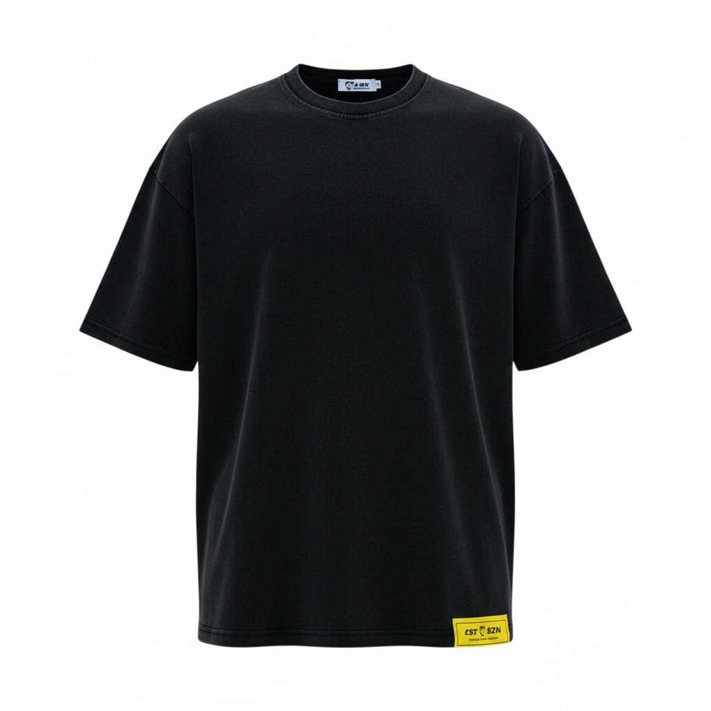 CST SZN OVERSIZED TEE [BLACK/YELLOW]