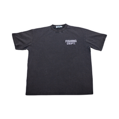 FISHING DEPT. OVERSIZED TEE [BLACK/WHITE]
