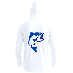 DRI-FIT GAITER FACE HOODIE [WHITE/BLUE]