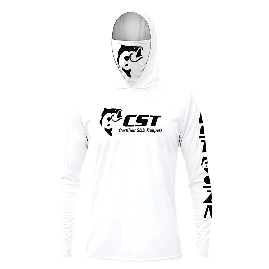 DRI-FIT GAITER FACE HOODIE [WHITE/BLACK]