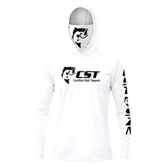 DRI-FIT GAITER FACE HOODIE [WHITE/BLACK]