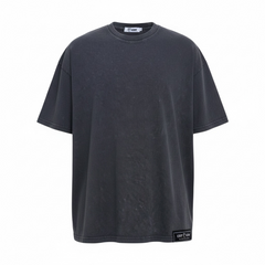 CST SZN OVERSIZED TEE [GREY/ FLOCK PRINT BLACK]