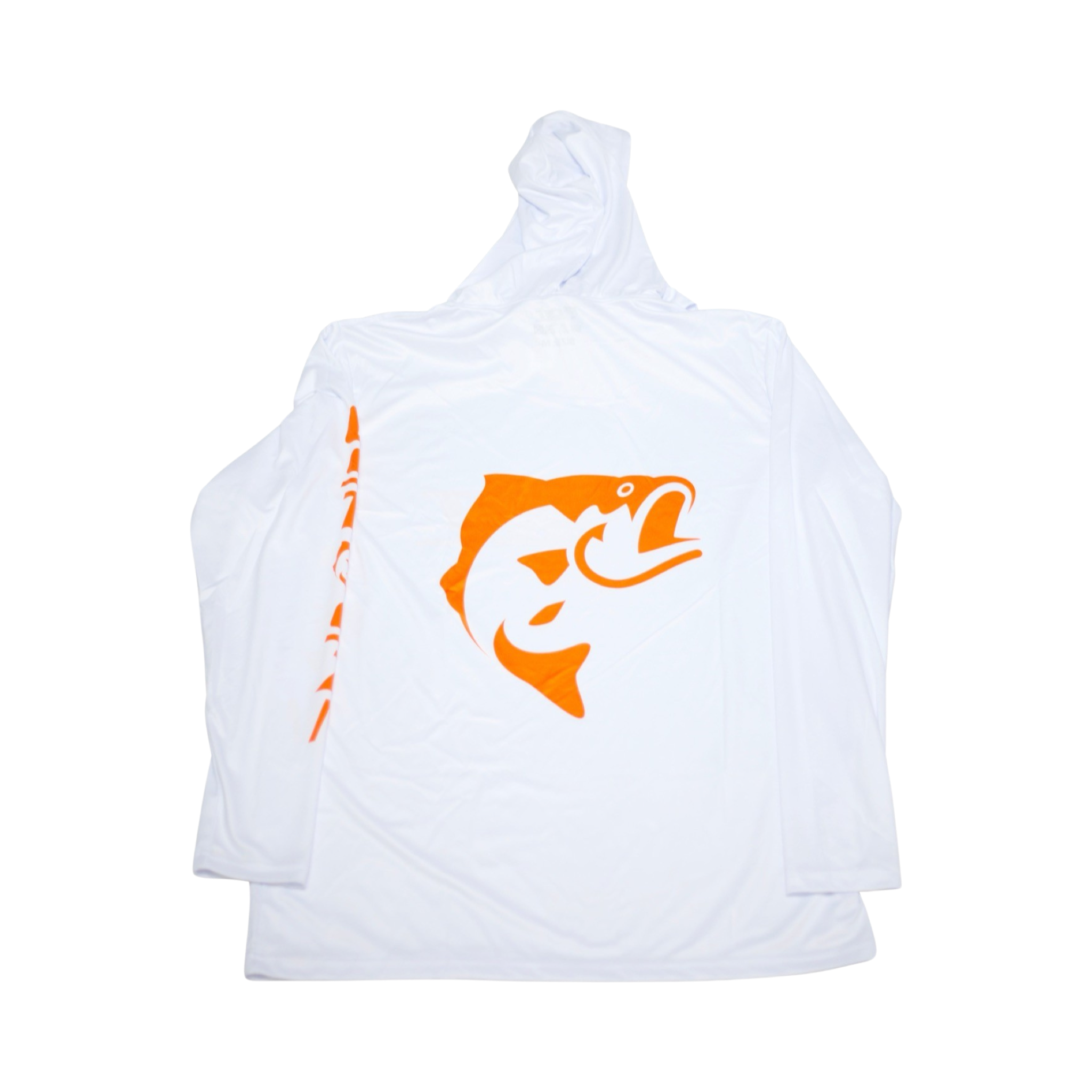 DRI-FIT GAITER FACE HOODIE [WHITE/ORANGE]