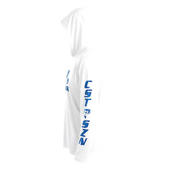 DRI-FIT GAITER FACE HOODIE [WHITE/BLUE]