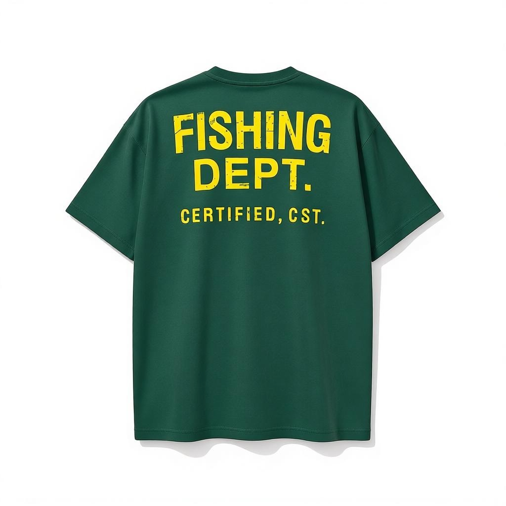 FISHING DEPT. OVERSIZED TEE (GREEN/YELLOW)