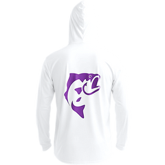 DRI-FIT GAITER FACE HOODIE [WHITE/PURPLE]