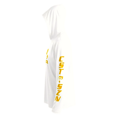 DRI-FIT GAITER FACE HOODIE [WHITE/YELLOW]