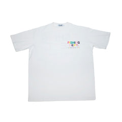 FISHING DEPT. OVERSIZED TEE [WHITE/RAINBOW]