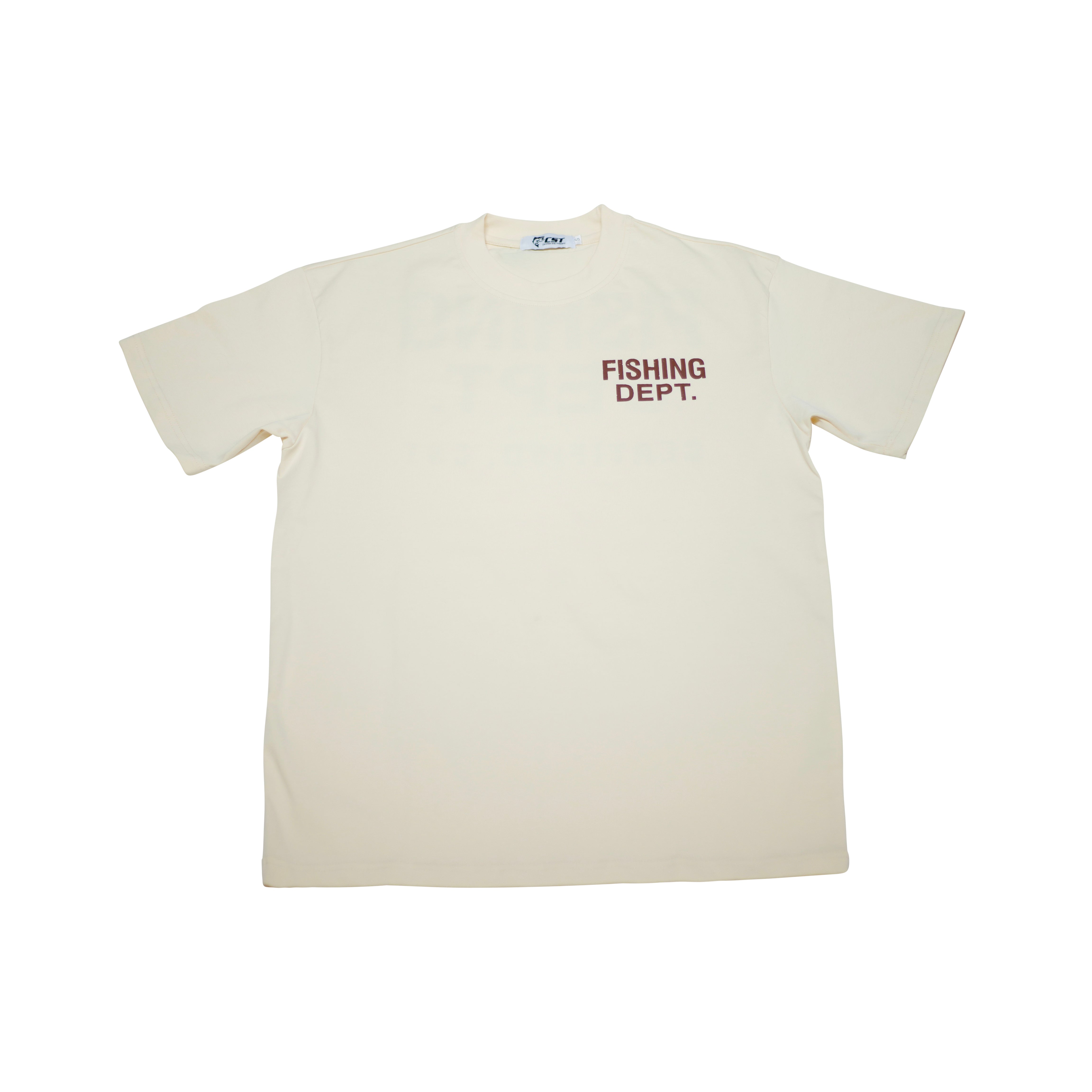 FISHING DEPT. OVERSIZED TEE (CREAM/BROWN)